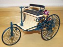 1:8 - Franklin Mint  - Benz - Patent Motorwagen Model I  - 1886 - Castaño - Calle - Is widely regarded as the first automobile, that is, a vehicle designed to be propelled by a motor. - 0